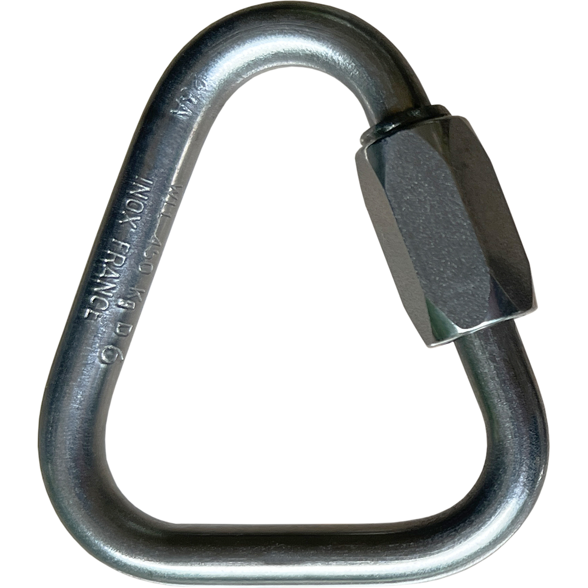 Triangular Screw Link Rope Rescue PEGUET Screw Link Triangular | Dimensions 25 x 32 mm, stainless steel ...